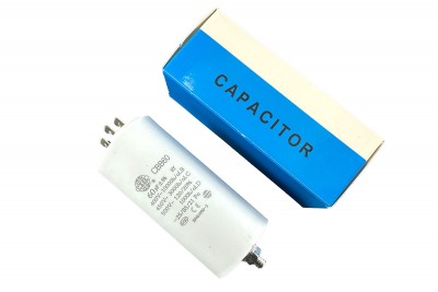 Конденсатор CBB60 60 мкФ 450V, з гайкою